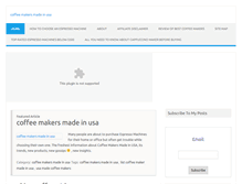 Tablet Screenshot of coffeemakersmadeinusa.net